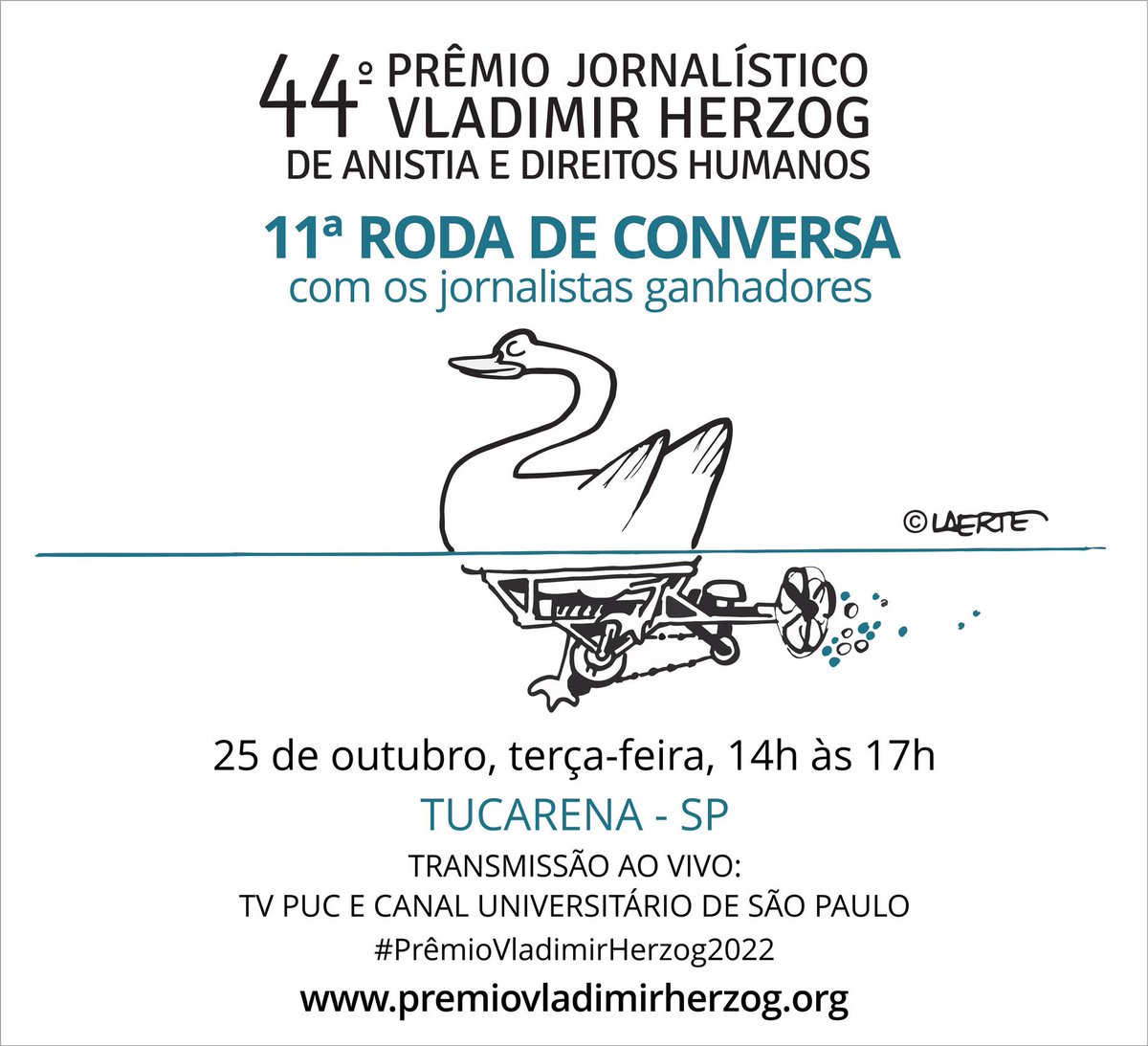 premioherzog's tweet photo. Pessoal, hoje acontece a roda de conversa com os jornalistas ganhadores às 14h no Tucarena! À noite, às 20h teremos a cerimônia de premiação dos ganhadores que também acontecerá no Tucarena💥 Venham! https://t.co/FHMjt3cVoT