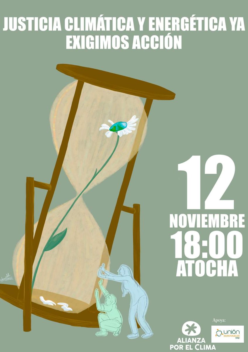 🗓️ Resérvate este 12 de Noviembre porque Alianza por el Clima vuelve a las calles. 
🔥 Incendios, inundaciones, sequías. Salimos de un verano implacable. 
🗣️ Este 12N nos movilizamos para exigir justicia climática y energética. 
#12NPorElClima #cop27egypt
