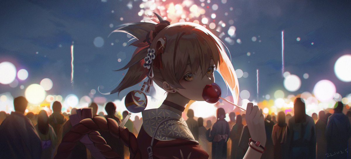 宵宮(原神) 「」|阿Tのイラスト
