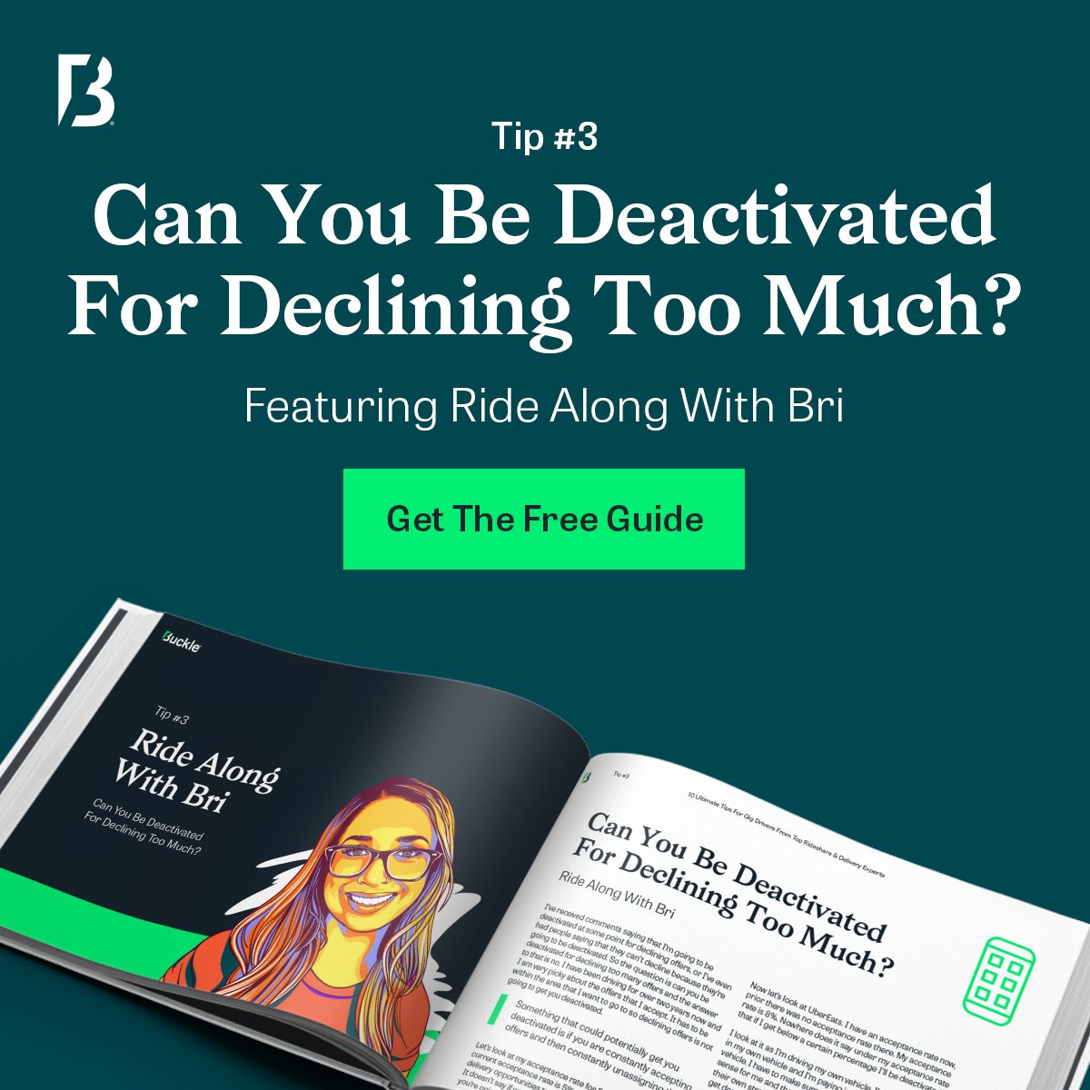 getbuckle's tweet photo. Declining = Deactivation? Ride Along with Bri clears the air around declining orders. Read more in Buckle's 10 Ultimate Tips for Gig Drivers from Top Rideshare &amp; Delivery Experts! https://t.co/F5yvGEL2Vu
#buckleup #deliverydriver #deliveryinsurance #doordash #ubereats #gigguide https://t.co/7Ai2ou0sru