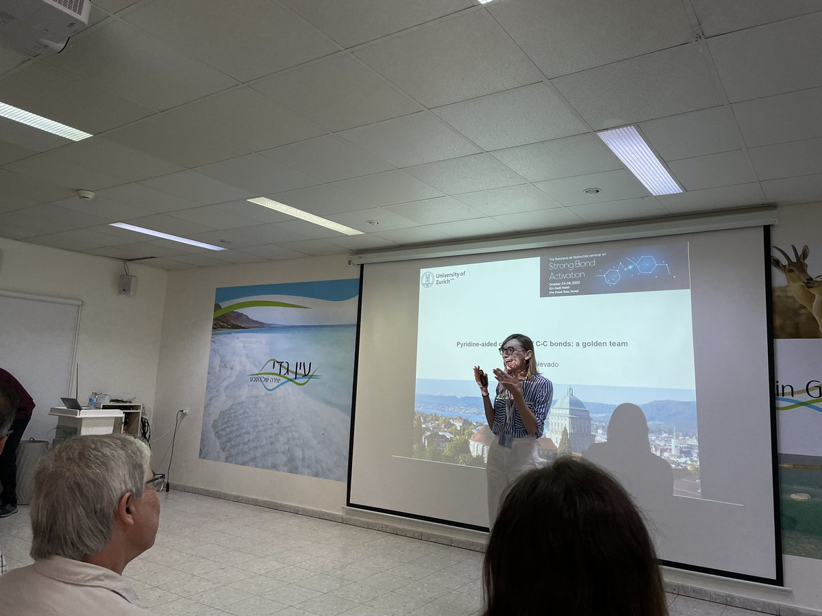 GelmanGroup's tweet photo. The morning session of the third day has brought wonderful talks by @MarkGandelman, Gabriel Lemcoff, @TortosaLab , @NevadoLab , @AMSzpilman, @GevorgyanLab. Thank you all for the inspiring chemistry! https://t.co/ofjK6ETddU