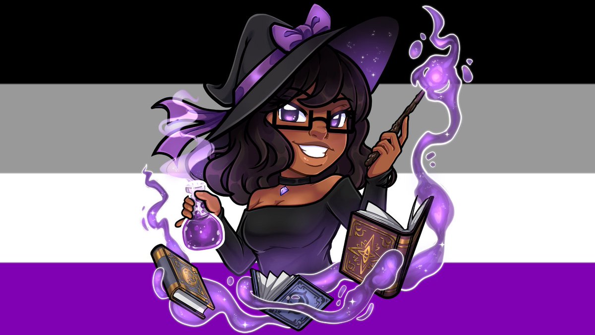 Happy #AceAwarenessWeek from your favorite witch 💜🖤