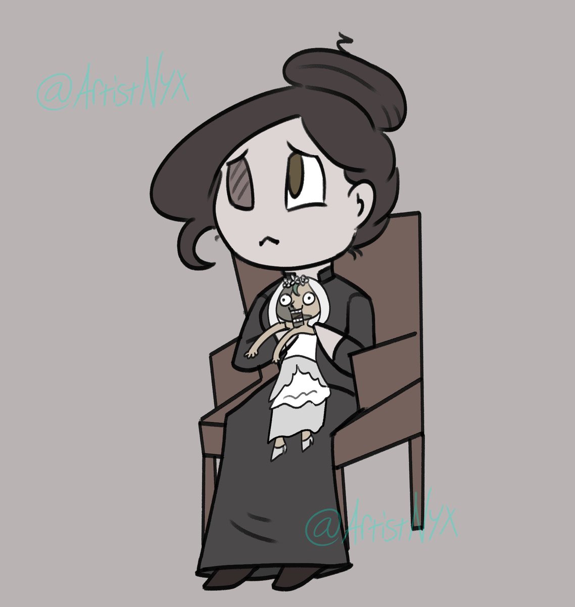 ArtistNyx's tweet photo. I always thought that Donna looked really nervous during the meeting scene, so I was inspired to draw her in my 'cute' style

#donnabeneviento #re8donna #Re8 #ResidentEvilVillage #RE8angie #Angiebeneviento https://t.co/BgOZMI8Md9
