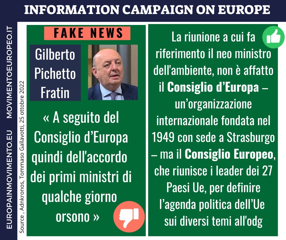 Esordio col botto del neo ministro dell'ambiente Gilberto Pichetto Fratin - della serie ministri che non sanno quello che fanno. #consigliodeuropa vs #consiglioeuropeo