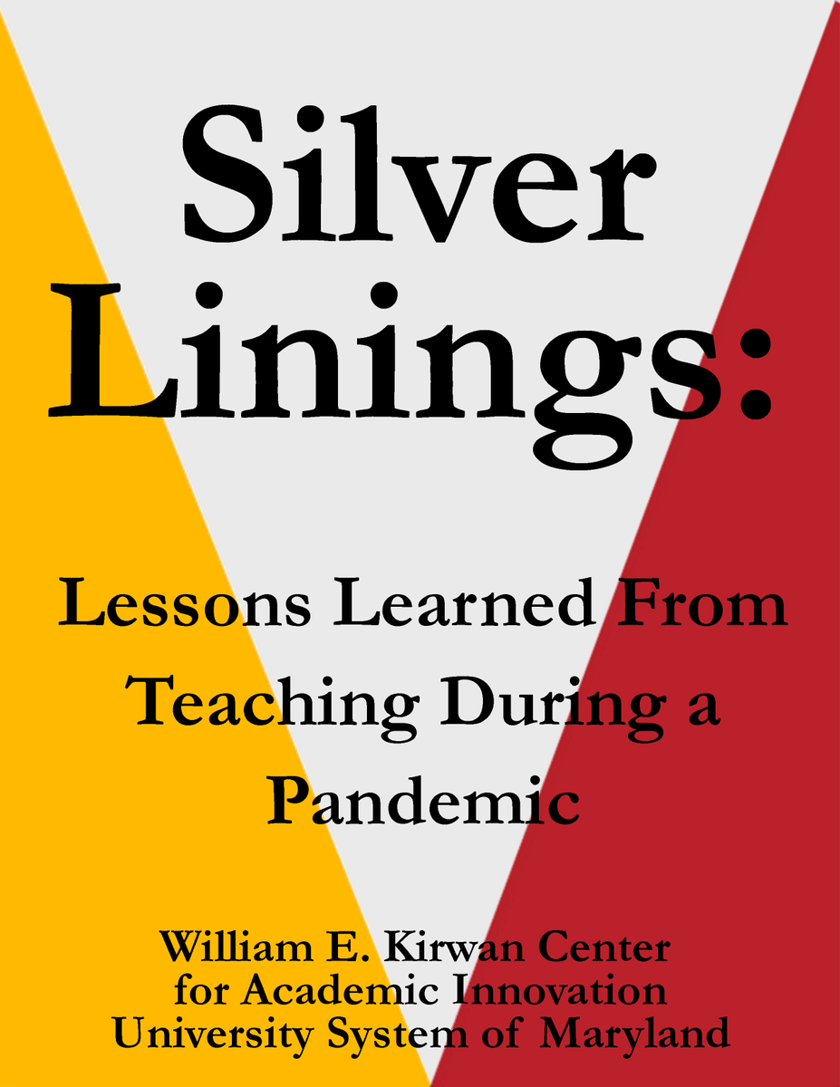 We are pleased to announce a new openly licensed publication, Silver Linings: Lessons Learned from Teaching during the Pandemic. Featuring reflections on challenges and triumphs learned through #teaching during the pandemic. usmd.edu/cai/silver-lin… #OpenAccessWeek2022