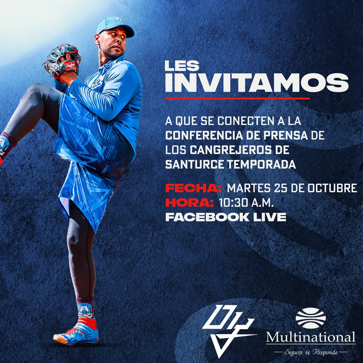 ¡FANÁTICO CANGREJERO, CONÉCTATE! ⚾🦀

Te invitamos a que sintonices nuestra conferencia de prensa en vivo hoy a las 10:30 a.m. 

¡No te lo pierdas! 🔥

#SanturceTuJefe #TodosSomosCangrejeros #CangrejerosdeSanturce #LaInvernal