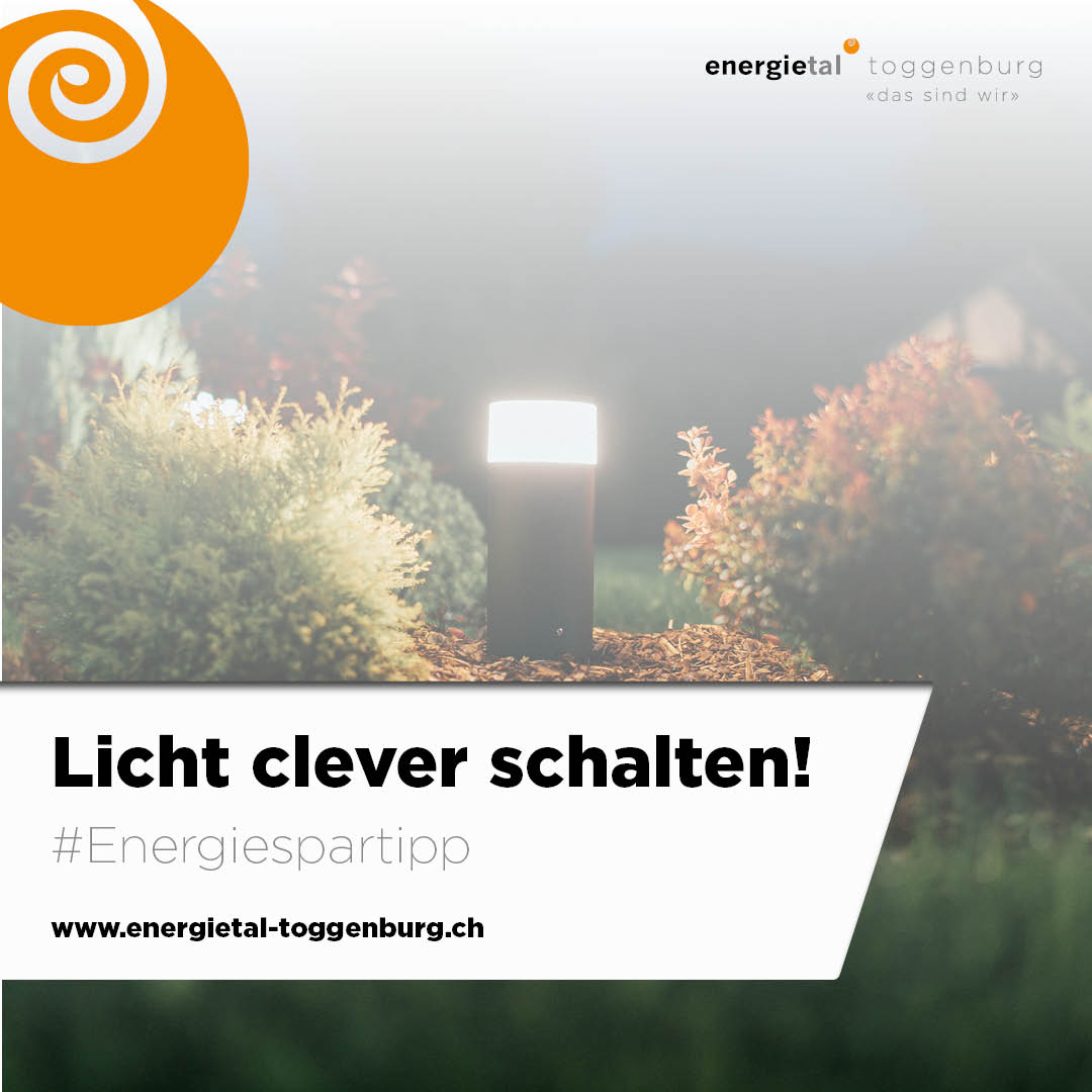 Wenn's früh einnachtet, helfen Aussenbeleuchungen. Die können einiges an Energie sparen, wenn sie nur dann leuchten, wenn es nötig ist. #energiespartipps