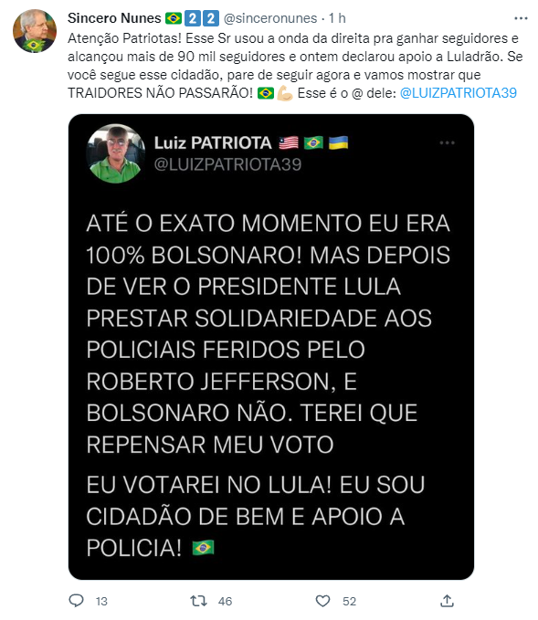 LUIZPATRIOTA39's tweet photo. NÃO! 😰 https://t.co/l6nrPiNwYN