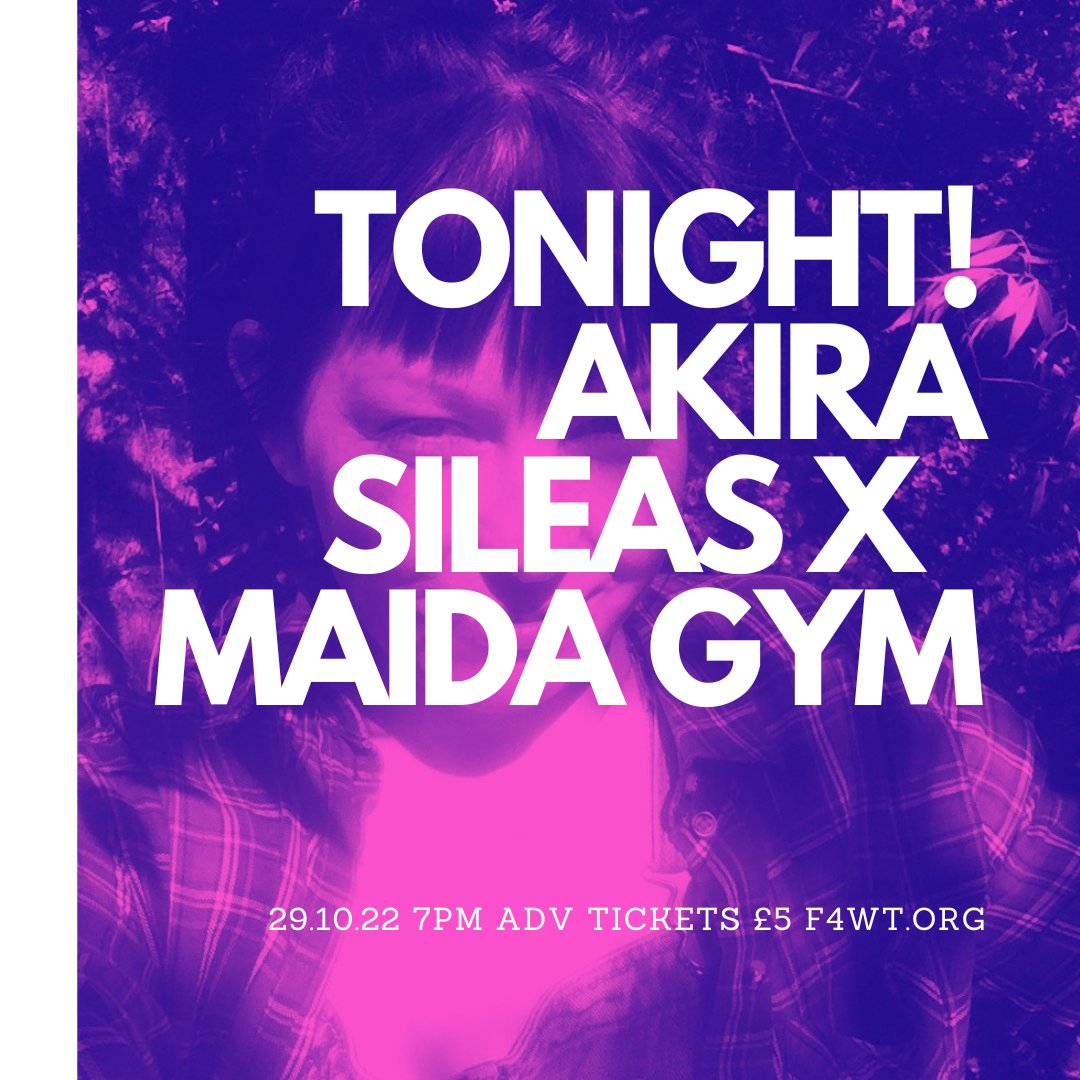 #collectingpl4ces #live JOIN US! forward4wiztrust.bigcartel.com/product/akira-… @akirasileas @maidagym #aldershot #rushmoor #livemusic made possible by #nationallottery funding thru <a href="/ace_southwest/">Arts Council England, South West</a> <a href="/dcmsgovuk/">DCMS</a>