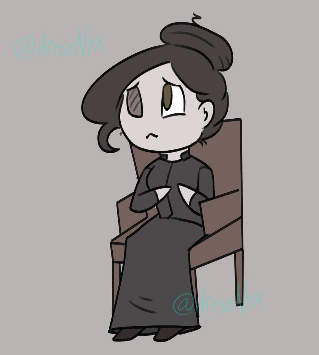 ArtistNyx's tweet photo. Bonus version without Angie 

omg she looks even more anxious https://t.co/8BWfUJ4WOl