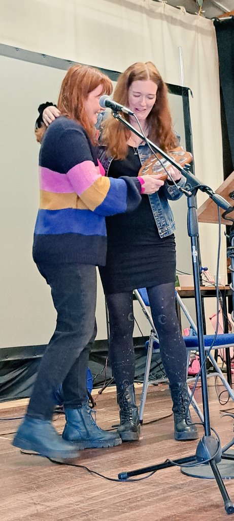 GwylAeronFest's tweet photo. Manon Steffan Ros wins the Aberaeron Book of the Year for The Blue Book of Nebo, presented by fellow author Caryl Lewis. @ManonSteffanRos @FireflyPress #aboty #Aberaeron https://t.co/2oPxDlT28M