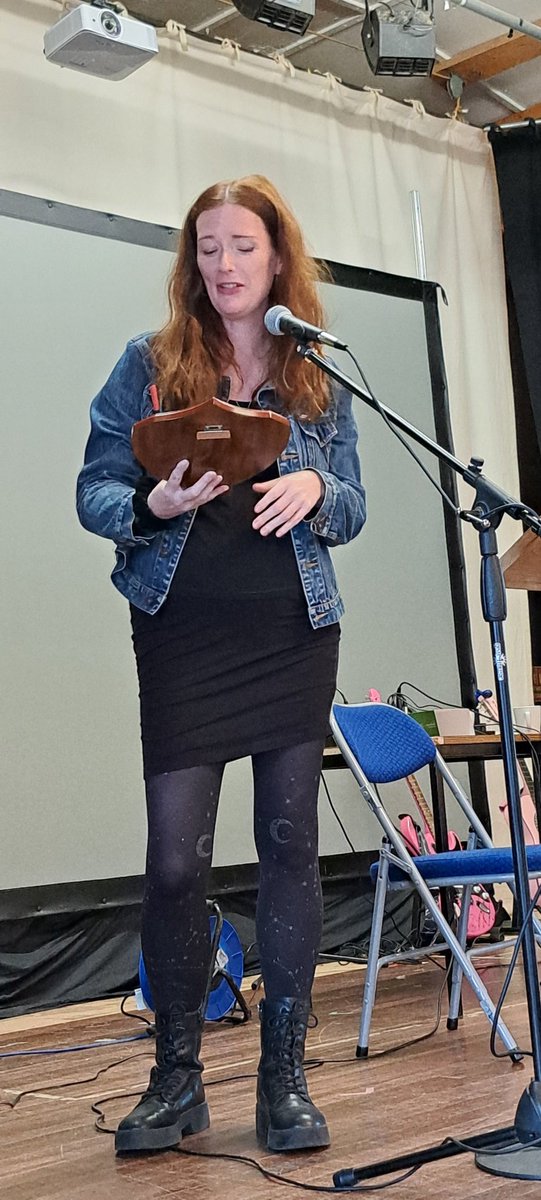 GwylAeronFest's tweet photo. Manon Steffan Ros wins the Aberaeron Book of the Year for The Blue Book of Nebo, presented by fellow author Caryl Lewis. @ManonSteffanRos @FireflyPress #aboty #Aberaeron https://t.co/2oPxDlT28M