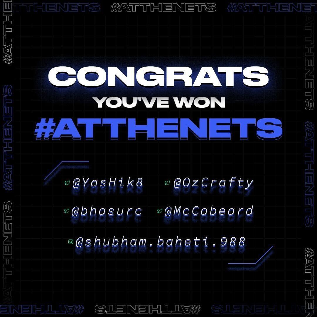 0xFanCraze's tweet photo. 🏆Winner Alert 🏆
Congratulations! Your shots #AtTheNets have paid off!
Drop an email to support@fancraze.com from your FanCraze ID including your Twitter/Instagram handle to claim your tickets.
#FanCraze #T20WorldCup22 @ICC https://t.co/1VvF3b08jD