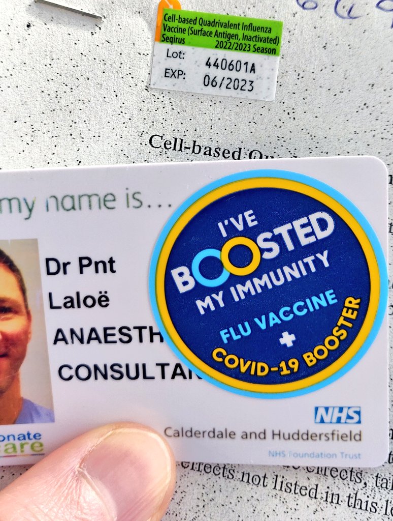 I've just added Flu jab to my collection of vaccines. 😀💉 Protecting family, friends &amp; colleagues. #FluFighter #CovidVaccine