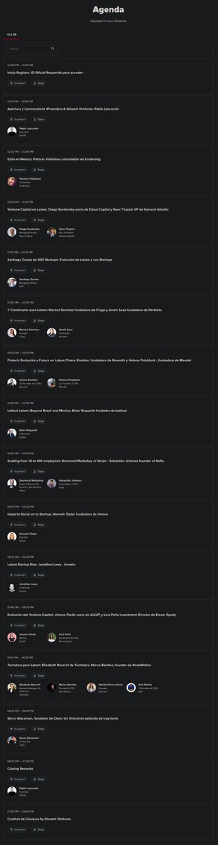 Estamos listos para 4Founders Forum 2022 este Viernes en CDMX

Cerraremos el Foro con un cocktail exclusivo para participantes en el Foro por Dissent Ventures.

tenemos 5 lugares al 2x1 con el código: 2X12022

y 5 lugares con 50% off, código: 4fSG50y

4founders.org/events/