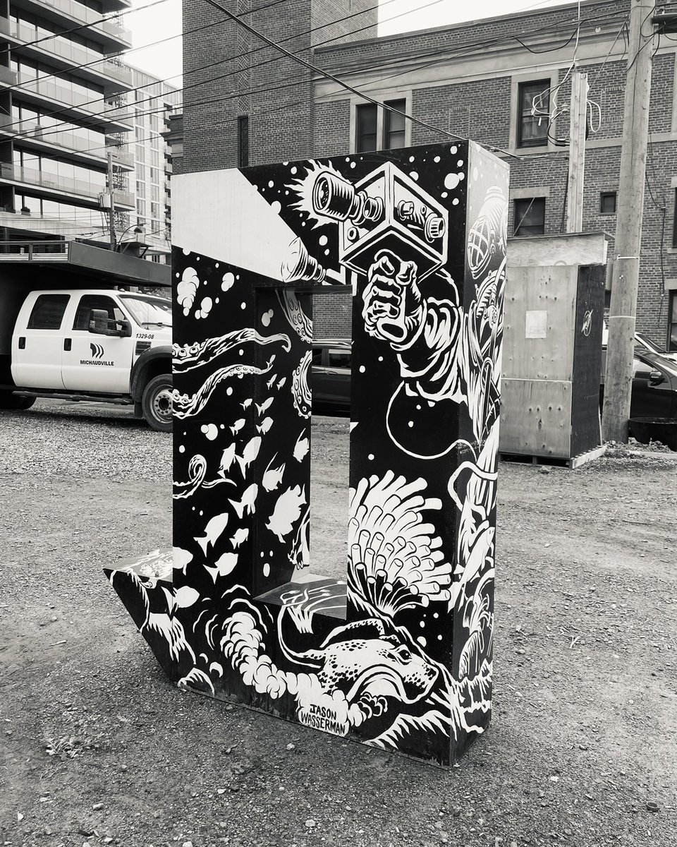 Spotted this IRL piece from the Montreal street art superstar <a href="/WassermanArt/">Jason Wasserman</a> 🎥