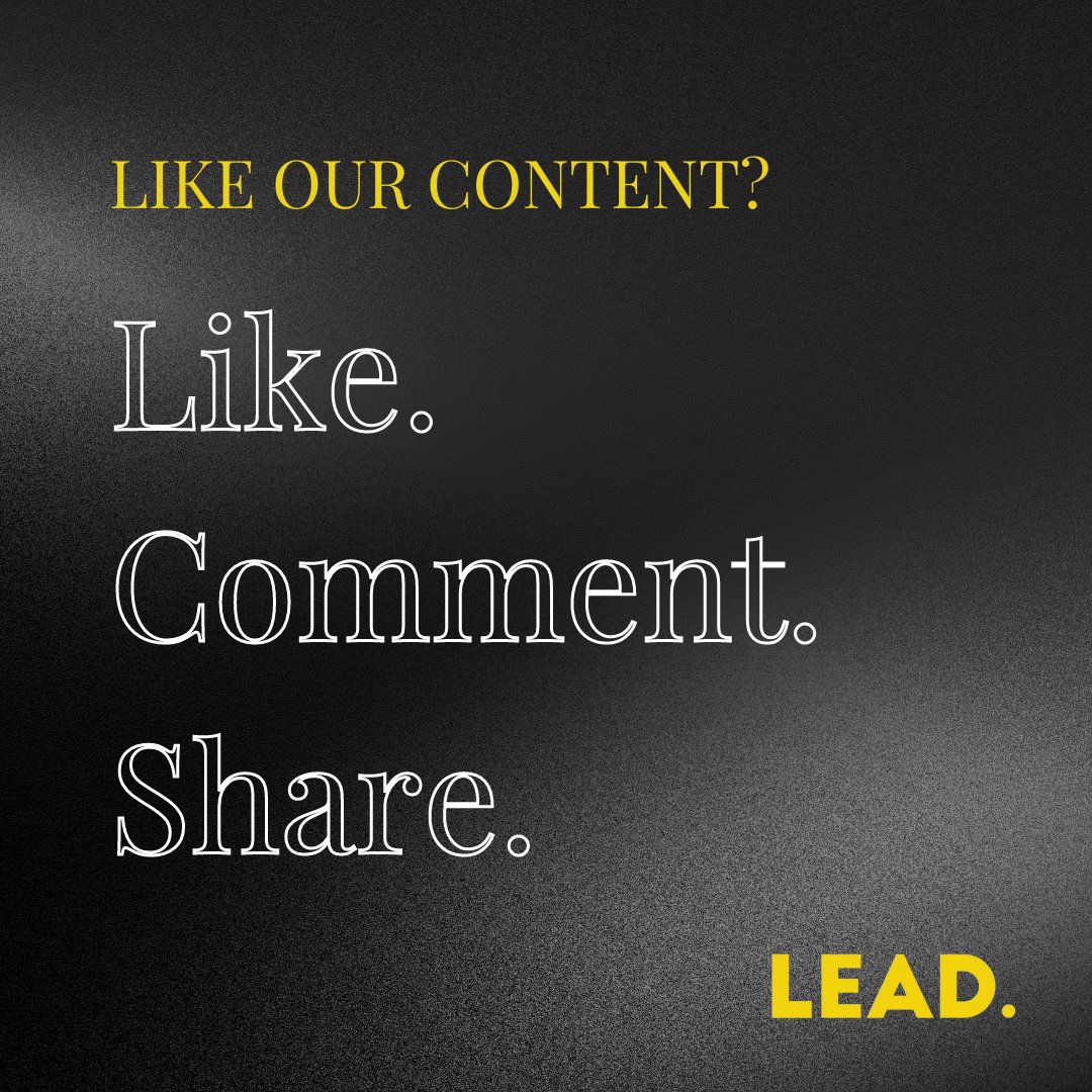 ReadLeadMag's tweet image. We want your feedback. Let us know what you think by liking this post, sharing with a friend, and commenting below. 
.
.
.
#leadsmg #commentlike #pleaseshare