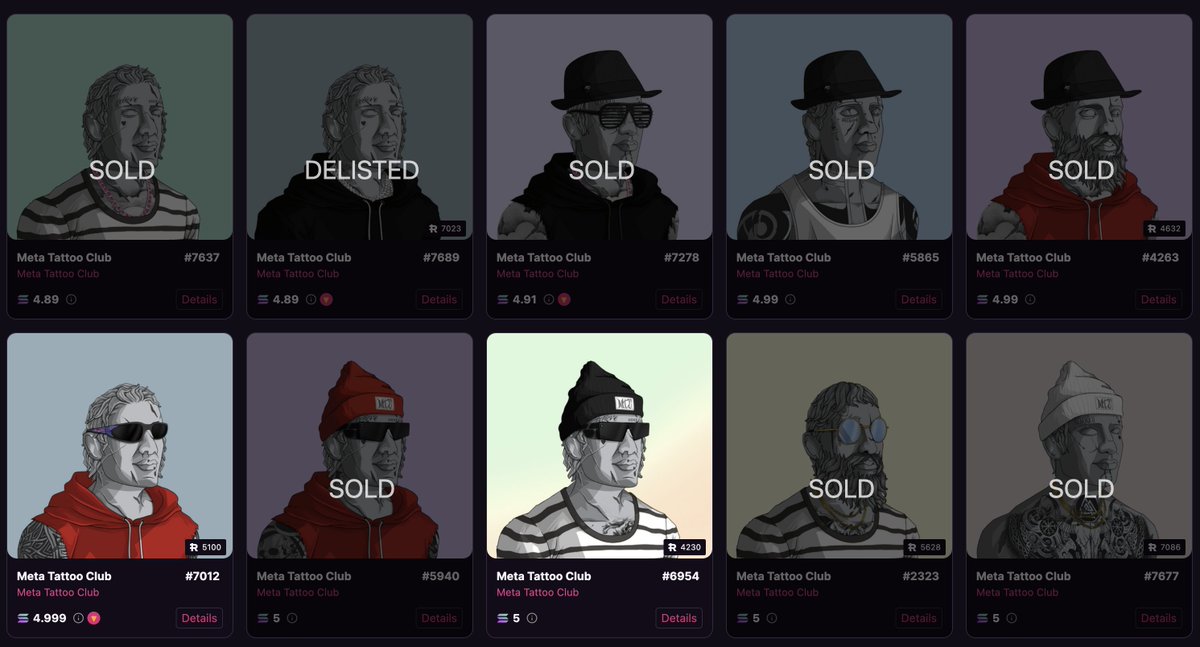 Blink, they are gone! <a href="/MetaTattooClub/">MTC | #LGFI 🏛</a> 🔥🔥