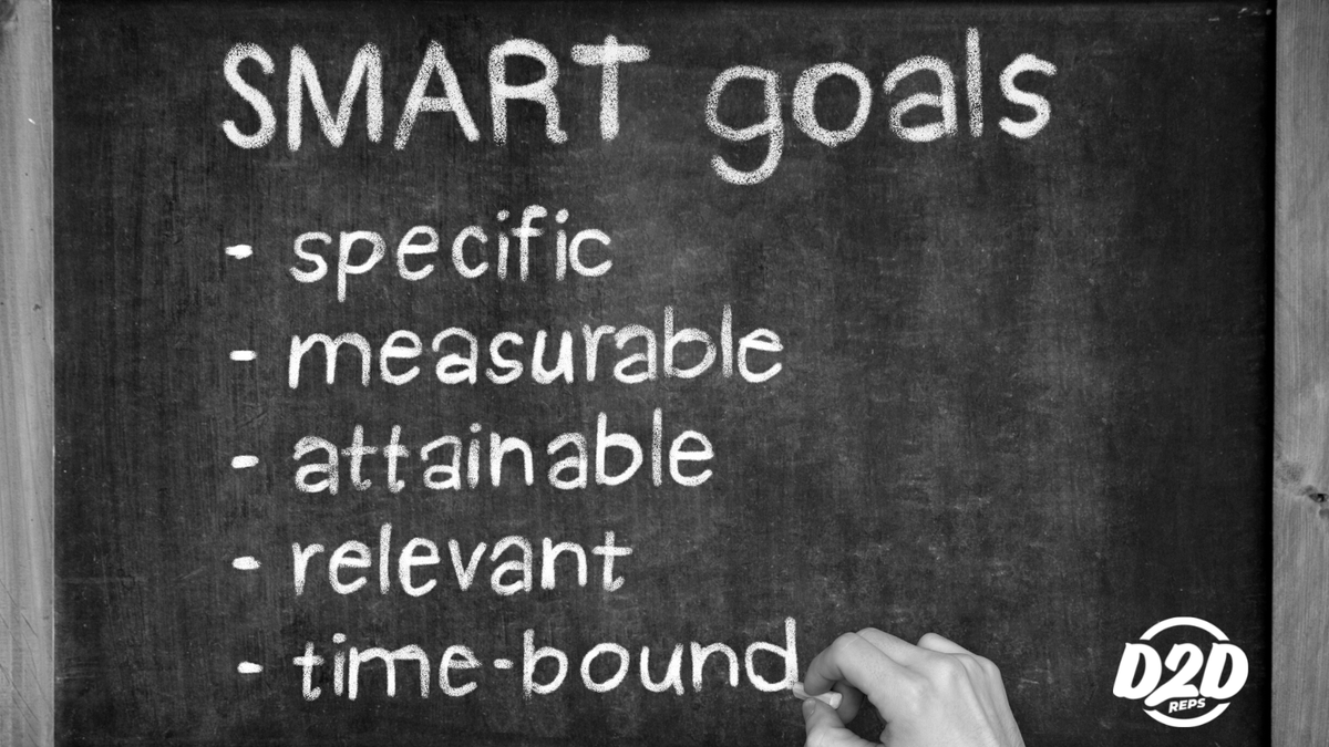 Set SMART goals for yourself and your team! SMART goals are Specific, Measurable, Attainable, Relevant, and Timely. What is your SMART goal for the next 6 months? Let us know in the comments!

#d2dreps #d2d #door2door

Find more sales advice at hubs.la/Q01hWRn90