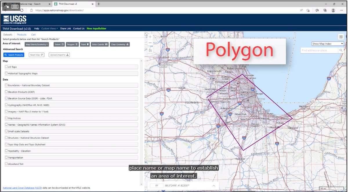 USGSTNM's tweet photo. The National Map (TNM) Download Application allows users to explore and access the staged GIS data products, which is available for free download. Get started by watching the new training video: https://t.co/P7eJuzMtsQ #USGS #mapping #GIS #TheNationalMap https://t.co/rbtZ6YVQAt