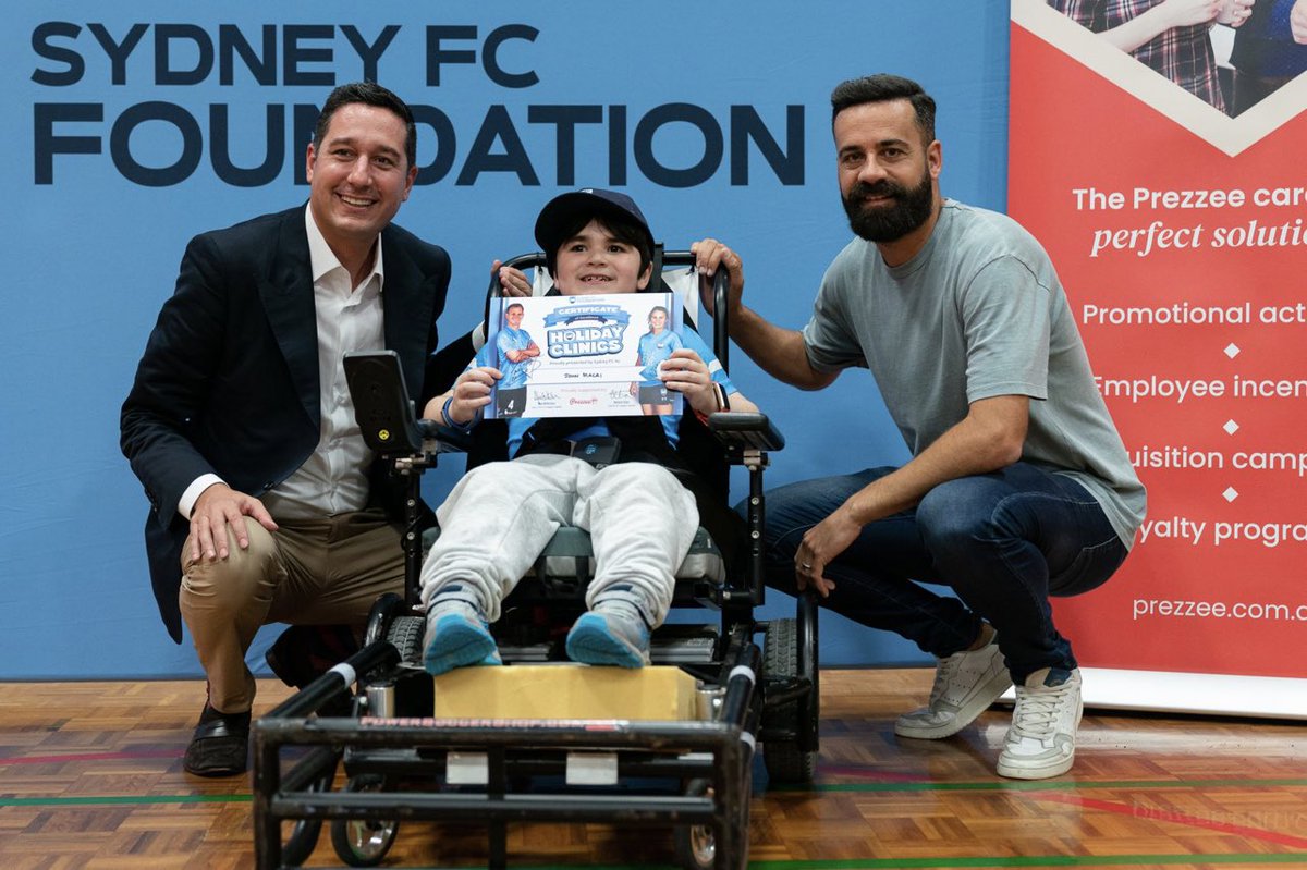 As an ex-Director of <a href="/SydneyFC/">Sydney FC</a>, I’m proud <a href="/Prezzee/">Prezzee</a> is sponsoring this initiative. Our mission is the ‘gift of magic’ and it was incredible to share the gift of football with a group of inspirational young people, providing an opportunity for people with a disability to play sport