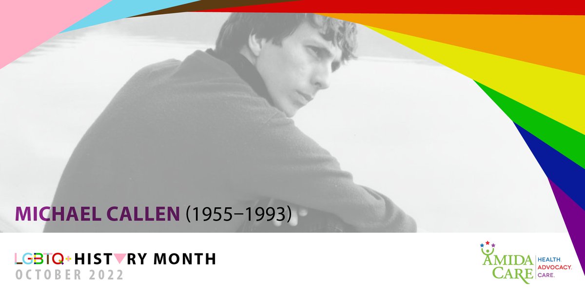 AmidaCareNY's tweet photo. #LGBTHistoryMonth: During LGBTQ+ History Month, we honor lesbian, gay, bisexual and TGNC icons such as musician & author #MichaelCallen—a pioneer of #AIDS activism in NYC and founder/leader of several organizations in the fight to address #HIV. #queerhistory #callenlorde https://t.co/wWaoRAVObm