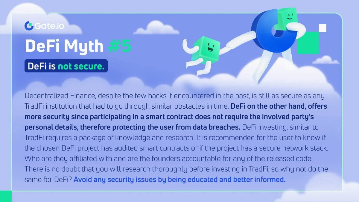 GateLayer's tweet photo. 🔌 #DEFI IS NOT SECURE!❌ 

#DeFiMythBuster #DecentralizedFinance https://t.co/5Wn8wRJ3Si