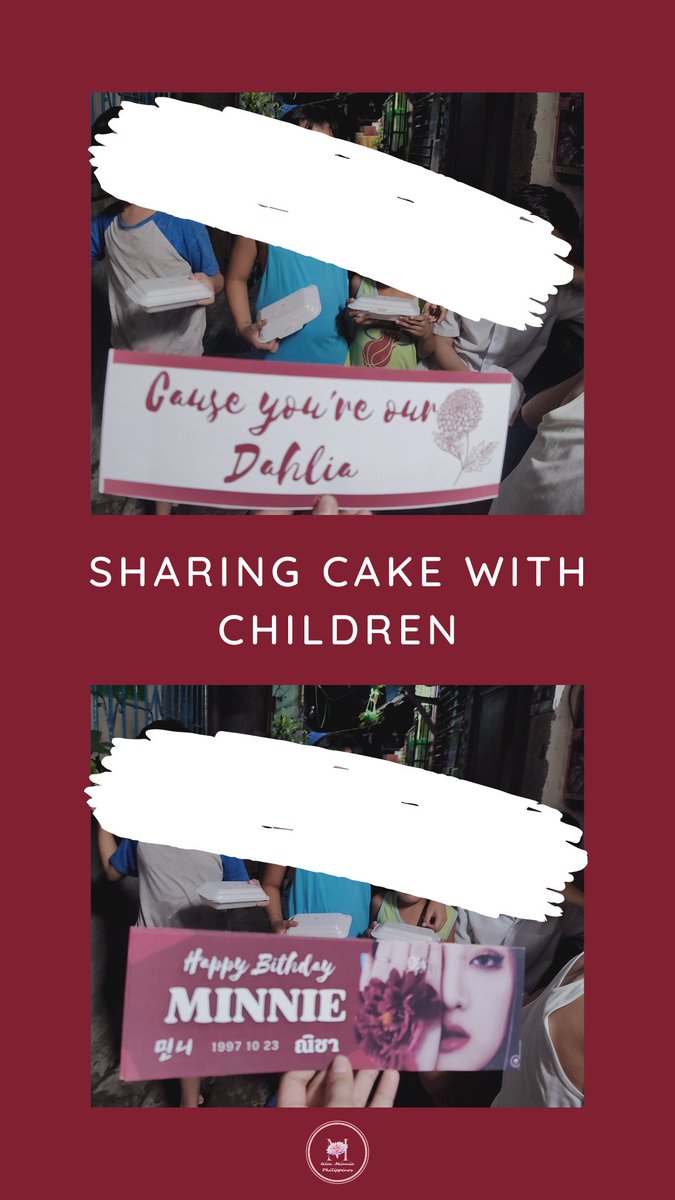 KimMinniePH's tweet photo. [Our Love Dahlia (G)I-DLE Minnie Birthday Cupsleeve Event]

Cause your our Dahlia🎤🎶

We decided to share the birthday cake to the less fortunate children within the area of the venue to represent a sharing of joy.

#EscapeWithMinnieDay
#MINNIE #민니 #มินนี่ 
#OurLoveDahlia https://t.co/vcm4O50QtS