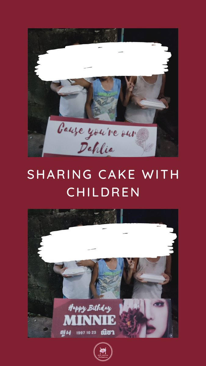 KimMinniePH's tweet photo. [Our Love Dahlia (G)I-DLE Minnie Birthday Cupsleeve Event]

Cause your our Dahlia🎤🎶

We decided to share the birthday cake to the less fortunate children within the area of the venue to represent a sharing of joy.

#EscapeWithMinnieDay
#MINNIE #민니 #มินนี่ 
#OurLoveDahlia https://t.co/vcm4O50QtS