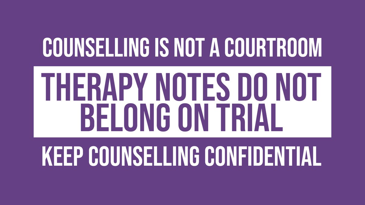 The right to a fair trial can't come at the expense of a survivor's privacy and healing. Routine requests for a survivor’s counselling notes undermine their right to specialist support. Let’s change the law to #KeepCounsellingConfidential ✊ 💜💚