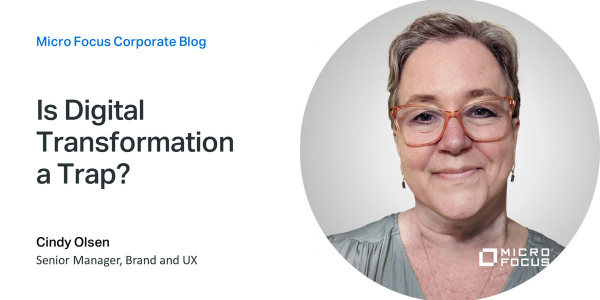 DerekBrittonUK's tweet photo. One of my favorite recent articles on the topic of #digitaltransformation - from the mighty pen of @cindyjo 

Worth a read ICYMI 
#runandtransform  #MyMicroFocus https://t.co/6ZuCFi4i9e https://t.co/axng7YJghB