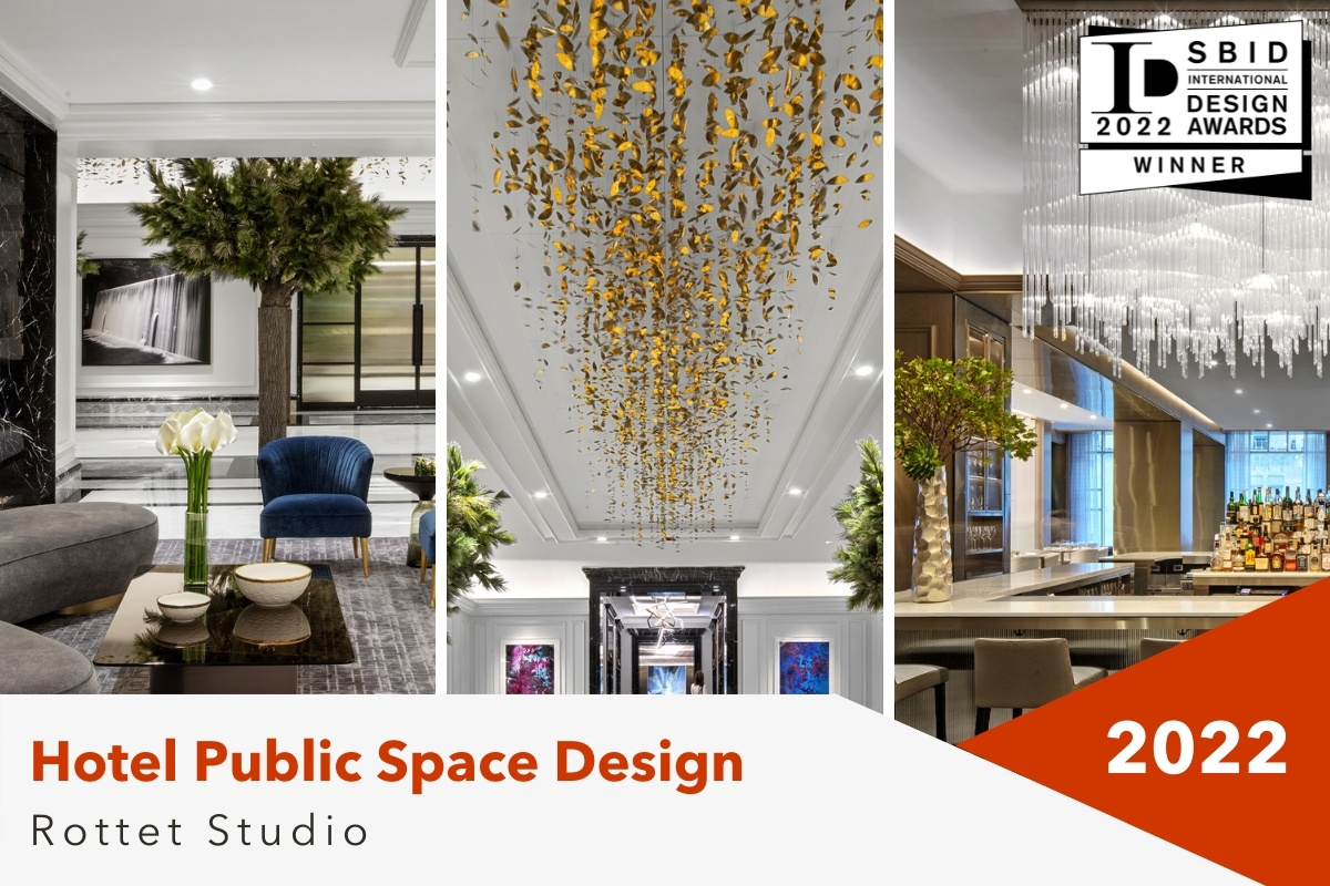 The winner of the SBID Awards 2022 Hotel Public Space Design category is <a href="/RottetStudio/">Rottet Studio</a>! 🏨

Inspired by new-fashioned luxury the spaces encourage guests to linger longer for socializing, live entertainment, and engaging food and beverage offerings.
bit.ly/3snXlUi