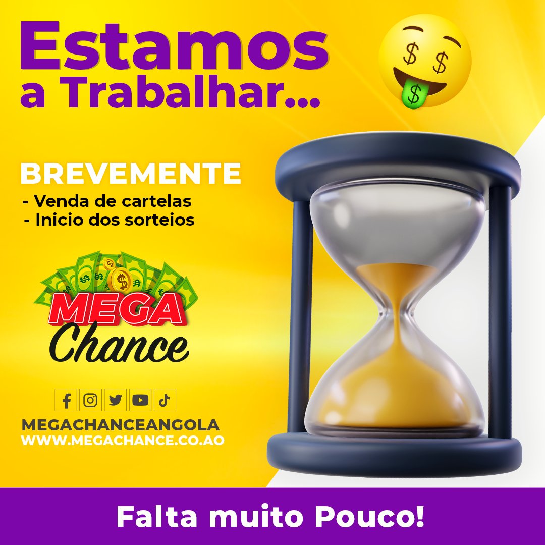 megachanceangol's tweet photo. Preparado para mudar de vida?... #Megachance #Luanda #Angola https://t.co/f9bQinfJSC