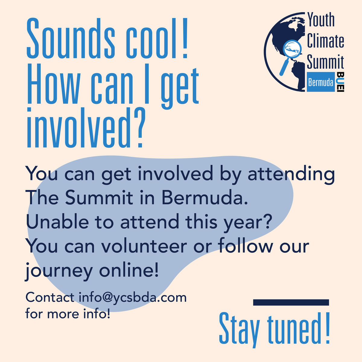 YCS_bda's tweet photo. 3 things you need to know about the Youth Climate Summit 2022 πππ
#ycsbda #Bermuda #buei
@ScarlettOWest @xiuhtezcatl @neubergerberman @FairmontHotels @KPMGinBermuda @Bermuda @BELCOBERMUDA @ABIR_Bermuda @MarshGlobal @GuyCarpenter @iriveracollazo https://t.co/EwiyLFX3ws