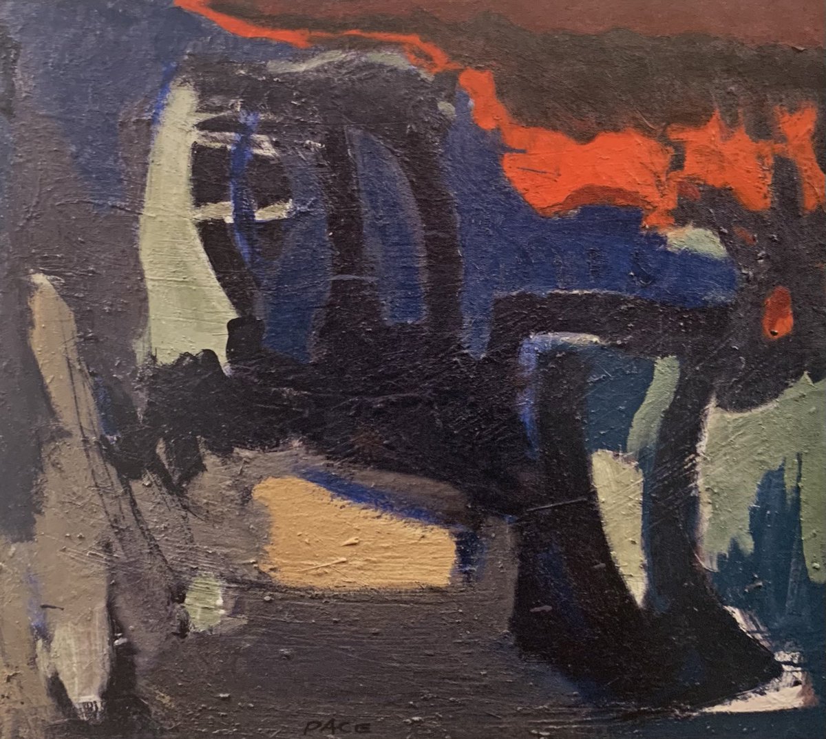 painterseleven's tweet photo. #StephenPace “Dark Painting” 1952 #NYC  #AbstractExpressionist https://t.co/gZj4WkJ5Xc