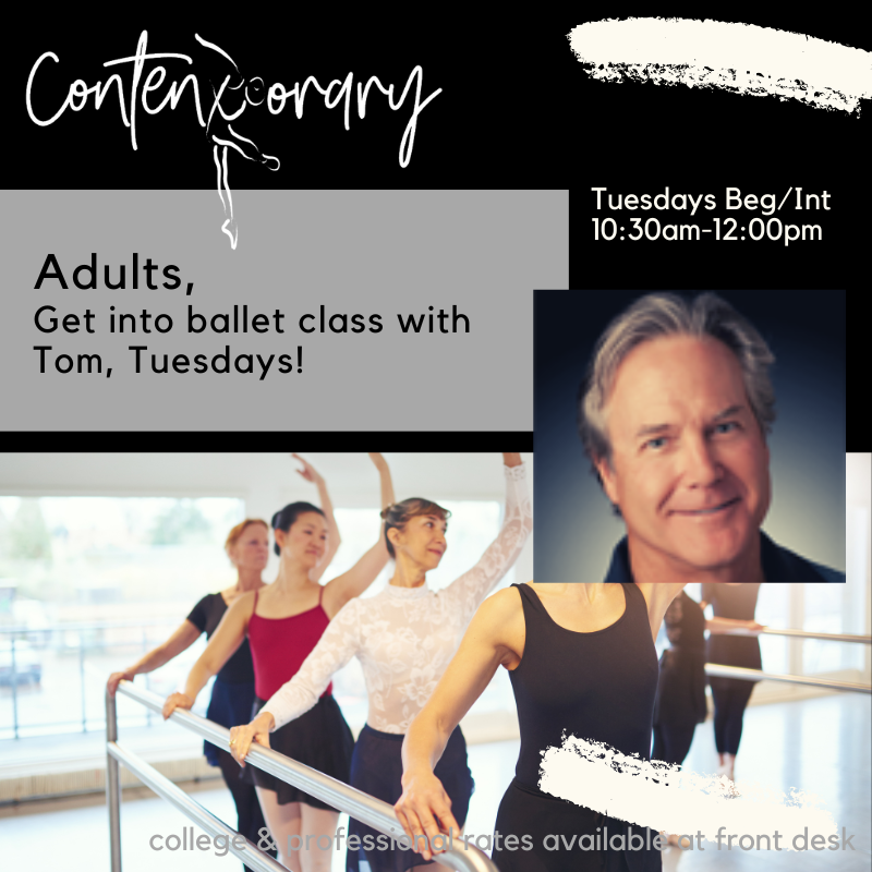 CBalletDallas's tweet photo. Get in Class! Morning Ballet with Tom on Tuesdays! @adultballet #danceballet @adultdance https://t.co/L4odBQkfAo