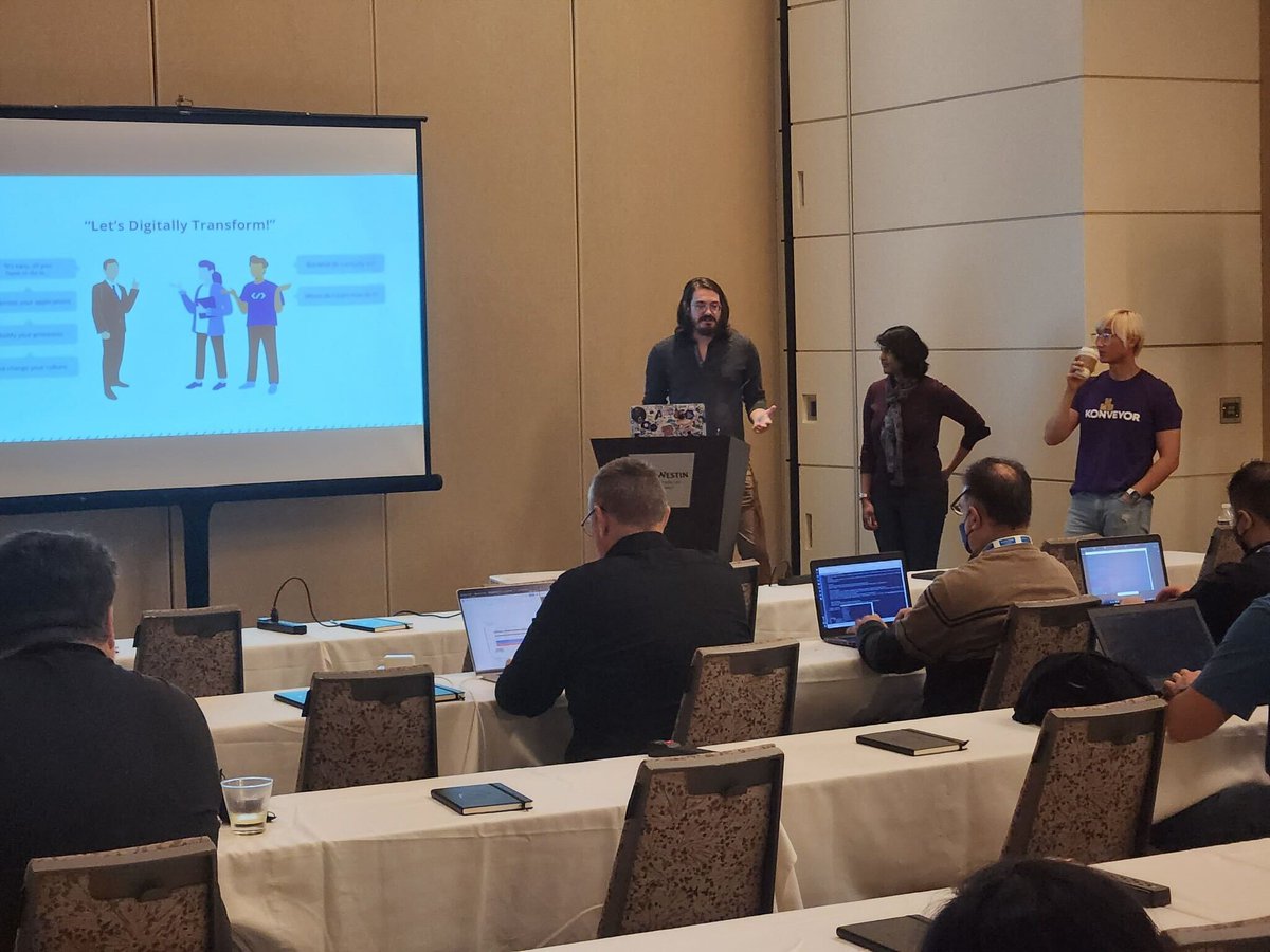 kubebyexample (@kubebyexample) on Twitter photo 2022-10-25 14:06:55 What a great @Konveyor_io workshop at @openshiftcommon Gathering today! Lots of learning about tools and upcoming features and sharing feedback. commons.openshift.org/gatherings/kub… #KubeCon + #CloudNativeCon @danieloh30 What a great @Konveyor_io workshop at @openshiftcommon Gathering today! Lots of learning about tools and upcoming features and sharing feedback. commons.openshift.org/gatherings/kub… #KubeCon + #CloudNativeCon @danieloh30