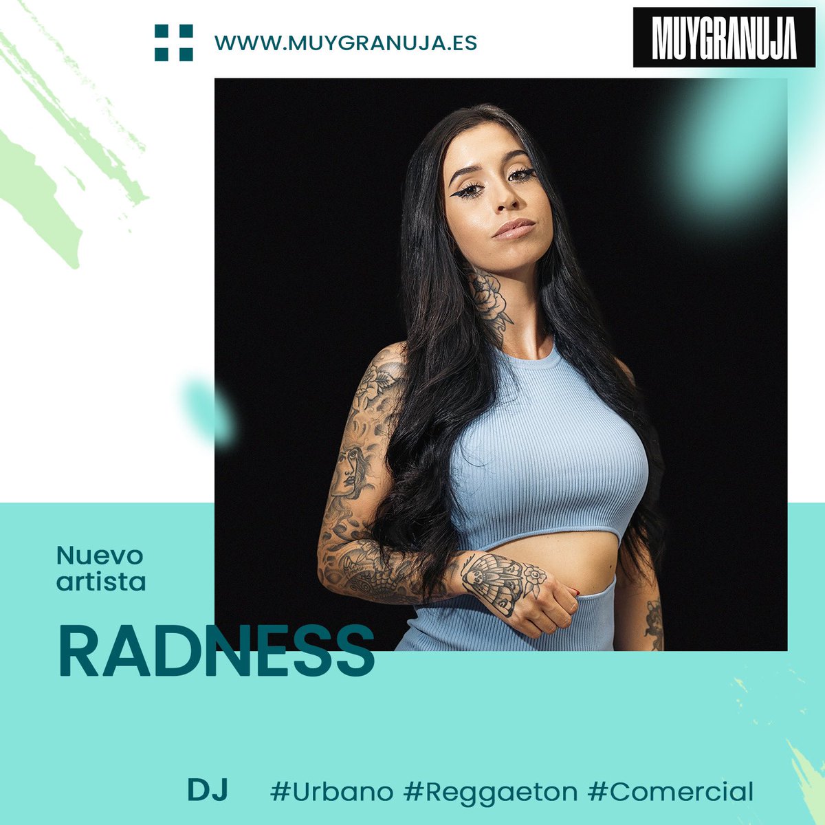 muygranuja's tweet photo. NUEVO ARTISTA MUY GRANUJA 👉 @RADNESSmusic 

Info y contrataciones: https://t.co/SWsWrHCss9 https://t.co/7h46mqWKtM