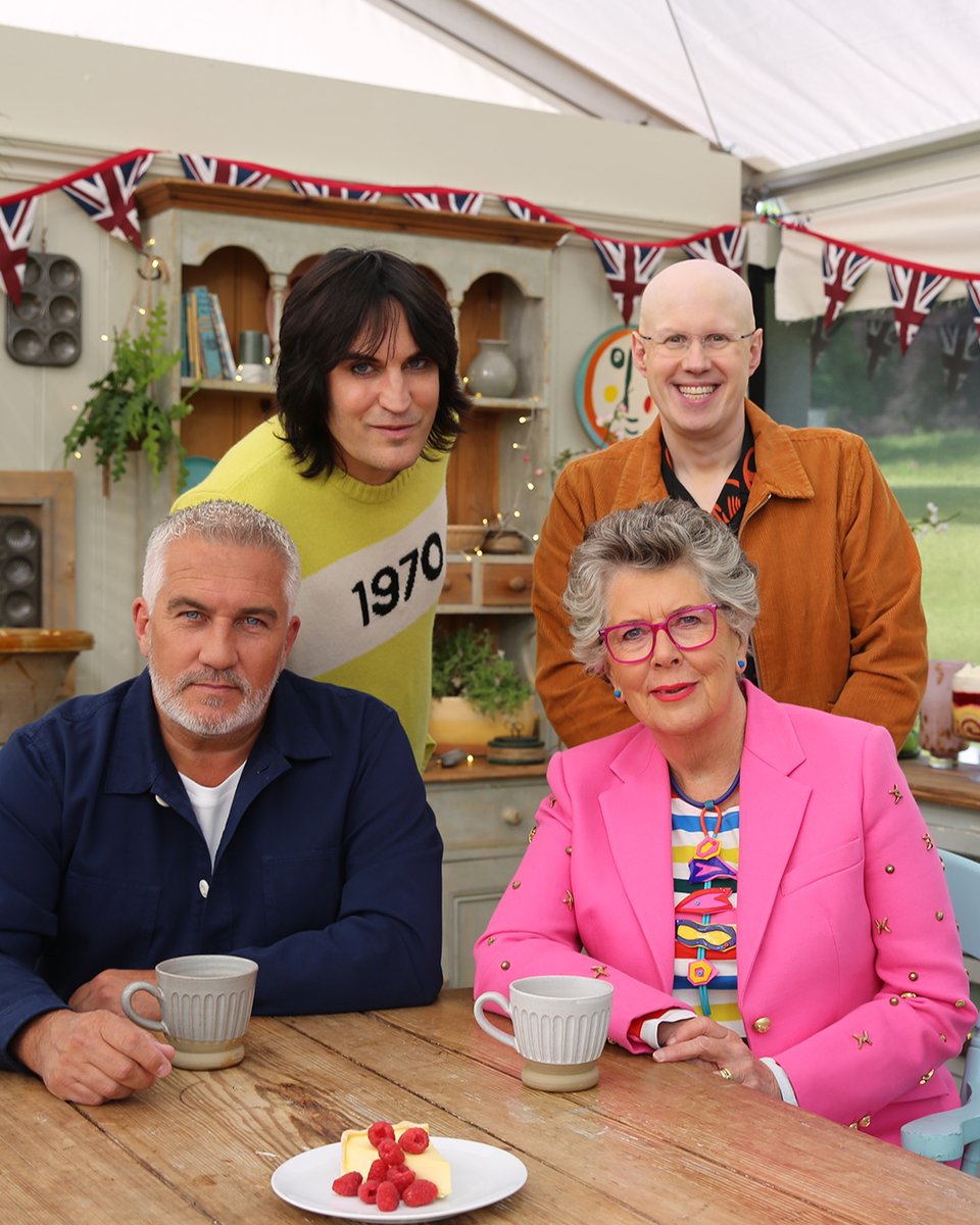 PrueLeith's tweet photo. It's custard week tonight on @BritishBakeOff at 8pm on @Channel4.  #GBBO https://t.co/jTSXPAv3xx