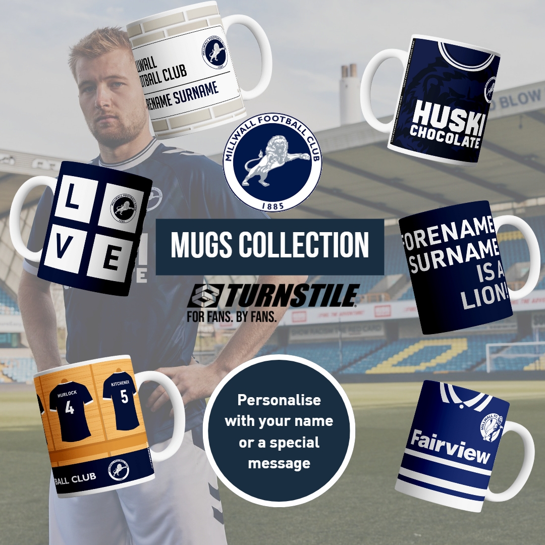 Every mug has its own story... Get yours @TurnstileStore Link in bio to shop⚽ #Millwall #Millwallfc #Thelions #Football #EFL #Championship #SkyBetChampionship