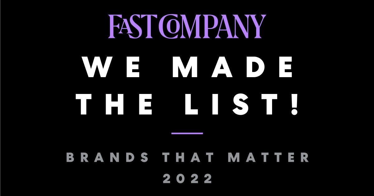 VoteAmerica's tweet photo. Thrilled to be honored yet again by @FastCompany, this time in the 2022 #BrandsThatMatter alongside amazing organizations like @SesameWorkshop @llsusa @buildanest @trevorproject @salesforceorg @NWLC @NYCPride @goldhouseco @colorofchange #FCBrandAwards  >> https://t.co/tBJJQwgGjC https://t.co/A8Psm5BMhz
