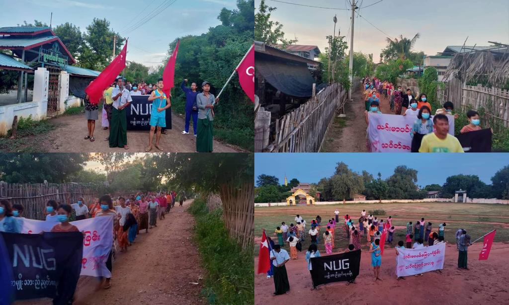 Anti-coup revolutionary strike in a village from Sagaing's Yinmabin township.

Photo: CJ

#2022Oct25Coup #JuntaBombedCivilians #WhatsHappeningInMyanmar