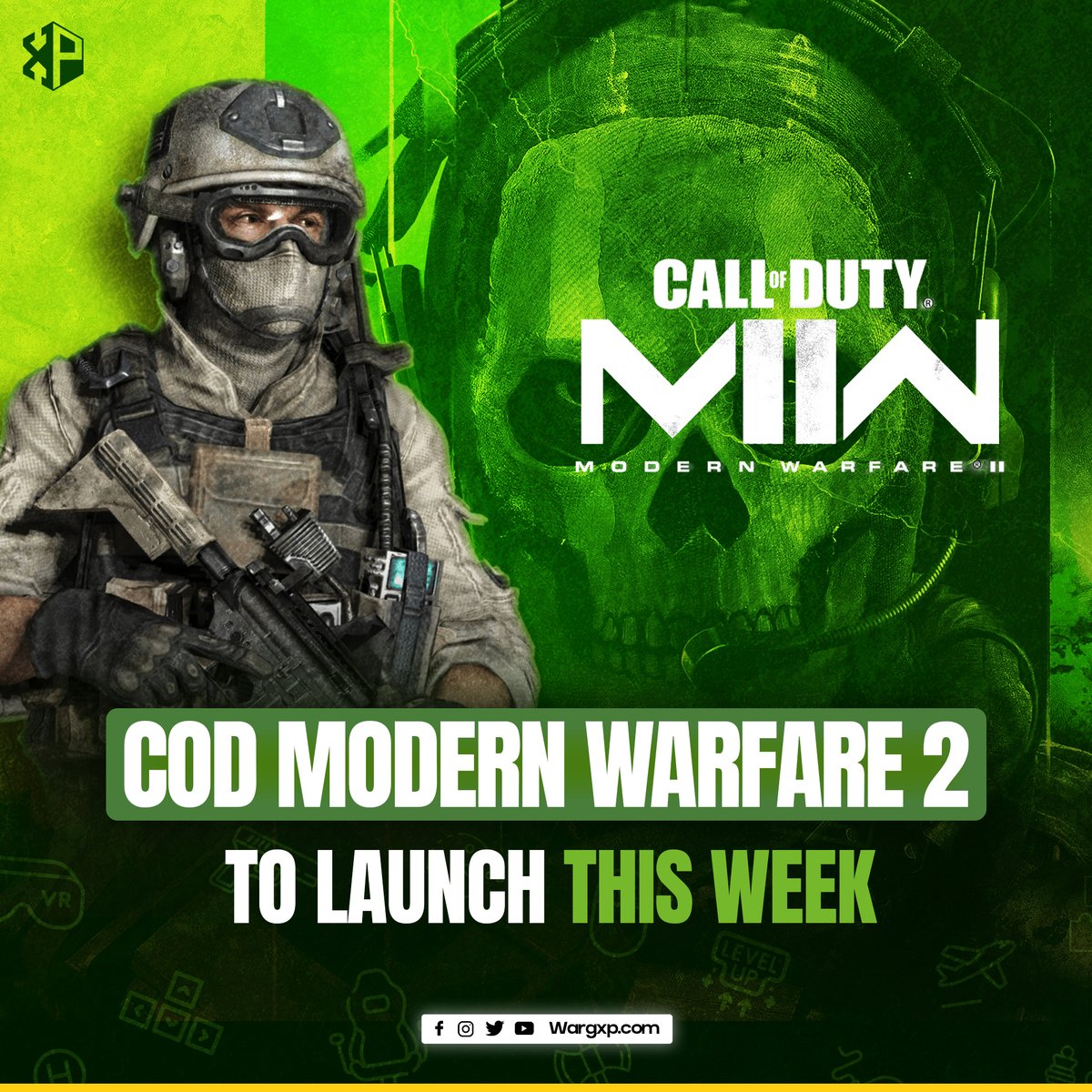WargXp's tweet photo. COD Modern Warfare 2 To Launch This Week

#WargXP #eSports #Gaming #News #Memes #callofduty #callofdutymodernwarfare #modernwarfare2 #modernwarfare #callofdutymobile #cod #activision #blizzard #blizzardentertainment #codlaunch #codmw2 #codgamers https://t.co/EWKNDvjyNv