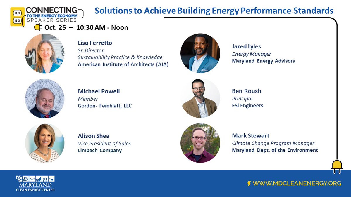 MDCleanEnergy's tweet photo. Join us for today's double feature to wrap-up the Connecting to the Energy Economy Speaker Series: https://t.co/LFHVKG15pa https://t.co/WafQxBeQ3U