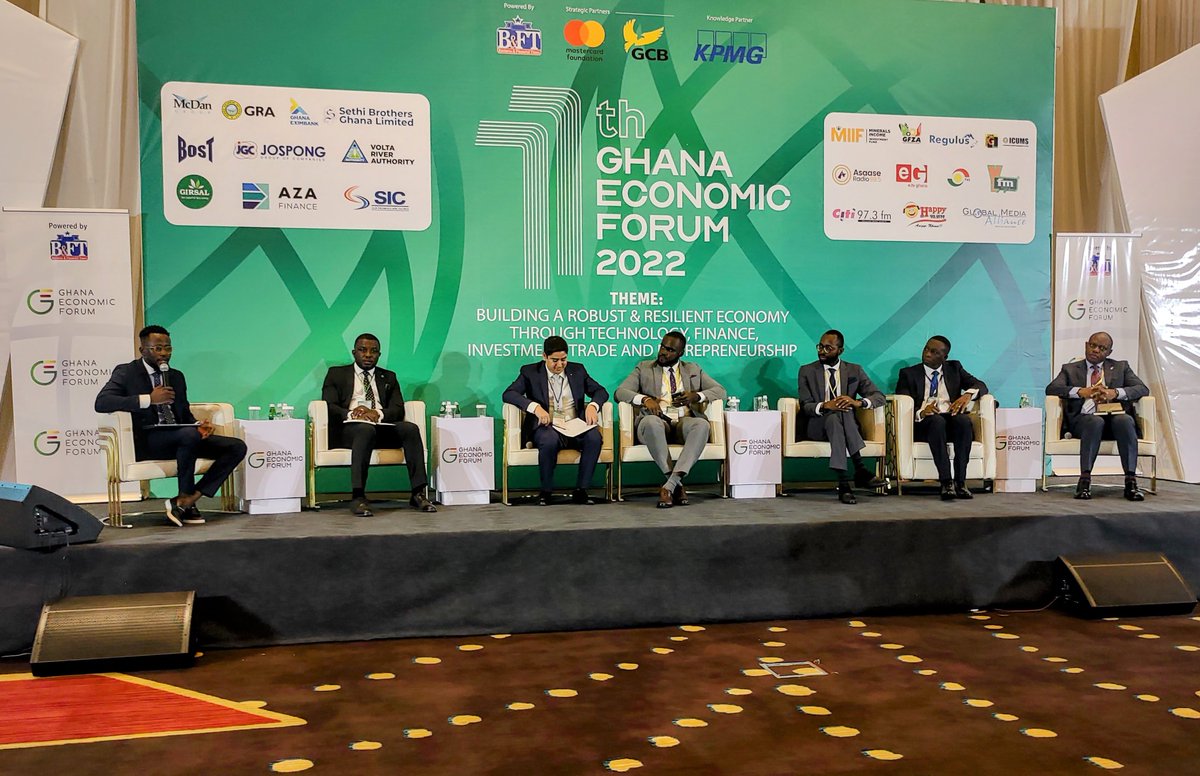 bftghana's tweet photo. Plenary 2, on Fintech and the future of finance underway. #GEF22 #ghanaeconomicforum22 powered by @bftghana in partnership with @MastercardFdn, @KPMG and @GCBBankPLC https://t.co/tREABoAi9d