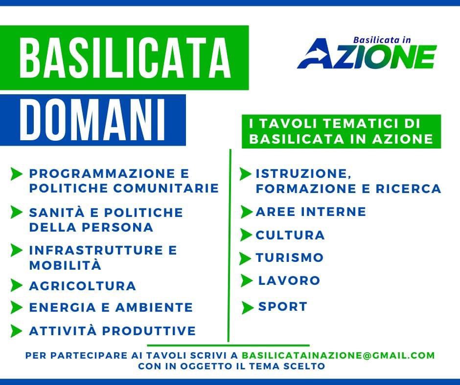 PessolanoDonato's tweet photo. 🟢🔵𝗟𝗮𝘃𝗼𝗿𝗶𝗮𝗺𝗼 𝗶𝗻𝘀𝗶𝗲𝗺𝗲 𝗽𝗲𝗿 𝗹𝗮 #𝗕𝗮𝘀𝗶𝗹𝗶𝗰𝗮𝘁𝗮𝗗𝗼𝗺𝗮𝗻𝗶

Partecipa anche tu ai tavoli tematici di @BasilicataA in #Azione
👉 https://t.co/ZxA1Cxco3f https://t.co/lDL8AGL2Wk
