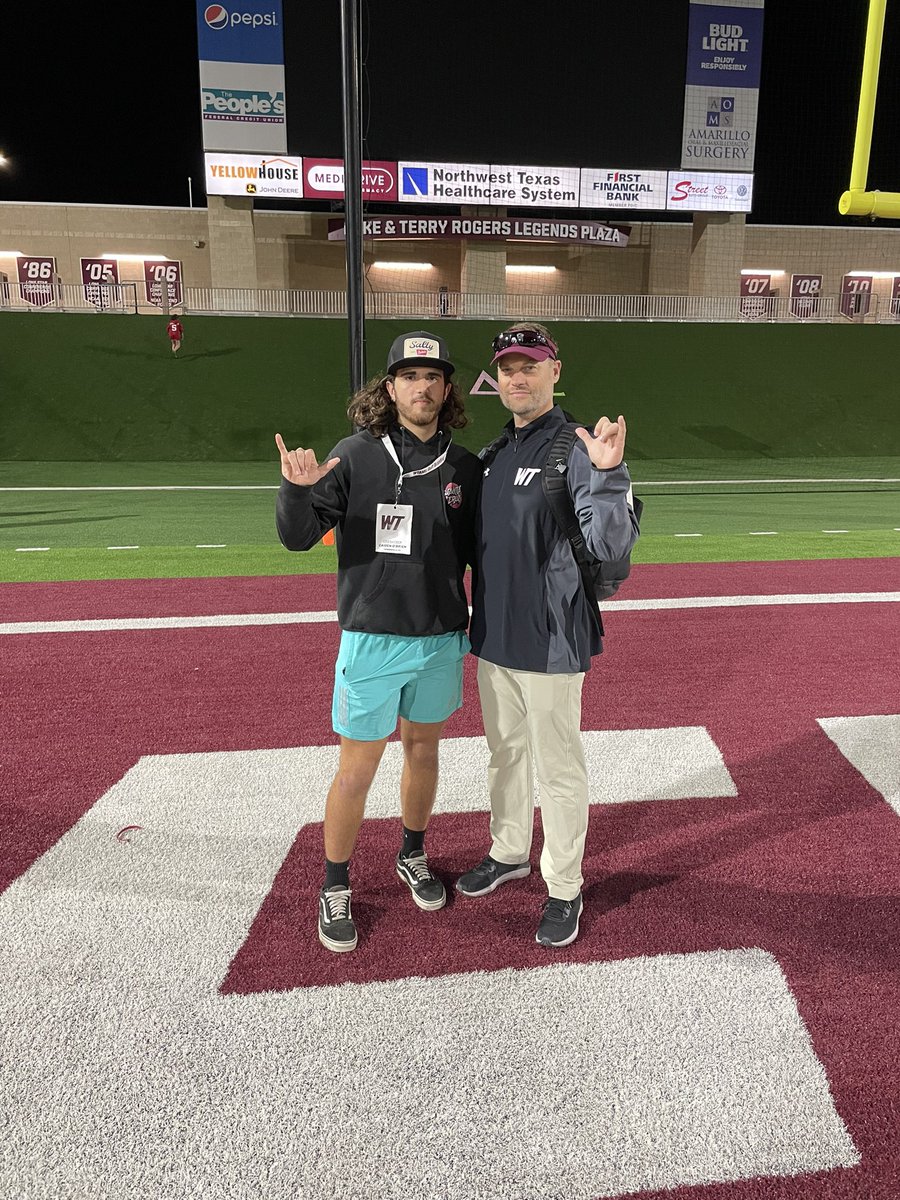 Thanks for the invite <a href="/Coachwillwagner/">Will Wagner</a> It was a lot of fun. Great win and an amazing facility! I hope to see y’all again. <a href="/Coach_HunterH/">Hunter Hughes</a> @WTBuffNation <a href="/WTAMUFootball/">Buffalo Football</a> <a href="/farmersville/">The Farmersville Times</a> <a href="/FarmersvilleBa1/">Farmersville Barstool</a>