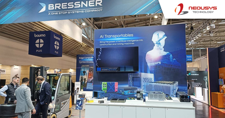 neousys's tweet photo. Visit Neousys and #Bressner at booth 525 Hall A2, bauma  2022, between Oct. 24 - 30 for the latest #Intel12th-Gen rugged #edgeAI #embeddedcomputers for robotic inspection, intelligent video analytics, warehouse logistics, and more. ☑️ https://t.co/asV7nBdkWq https://t.co/inp2GRffqG
