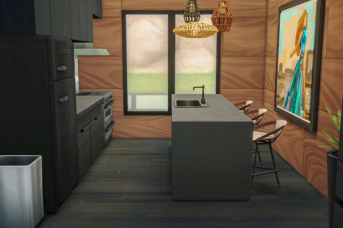 cozyindi's tweet photo. Here are some interior photos of the Dark Modern House that I built for lilsimsie's #SimsieWelcomeShell challenge π€π€
#TheSims #Sims4 #TS4 #TheSims4 #ShowUsYourBuilds https://t.co/FYAEHiIjVj