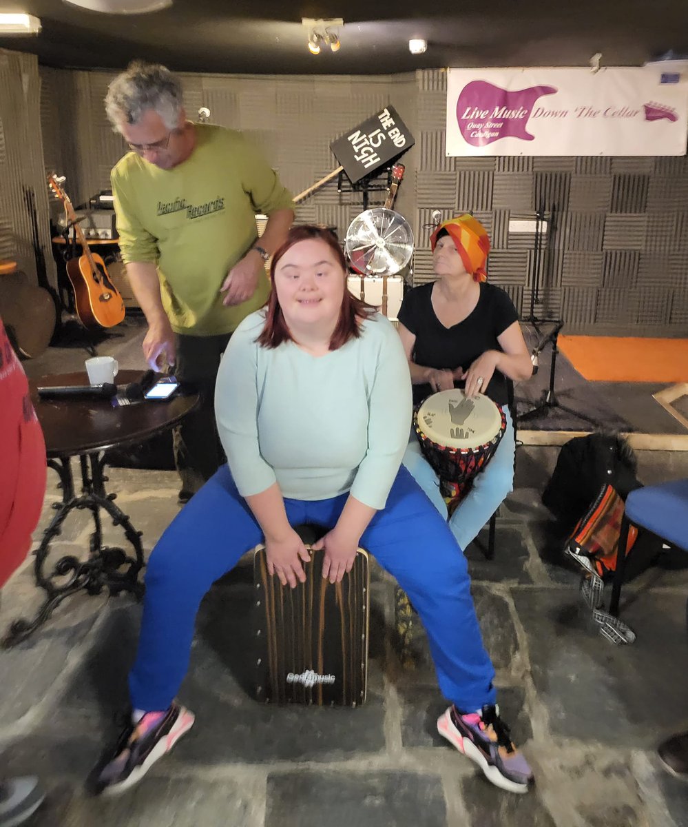 mencapcered's tweet photo. FUN EVENING AT cardigan Gateway #aberteifi for the drumming workshop. More workshops in the new year after our busy Christmas program. @mencapcered @mencap_charity @MencapCymru #ceredigion #castlecafe https://t.co/tw1F1hOYuE